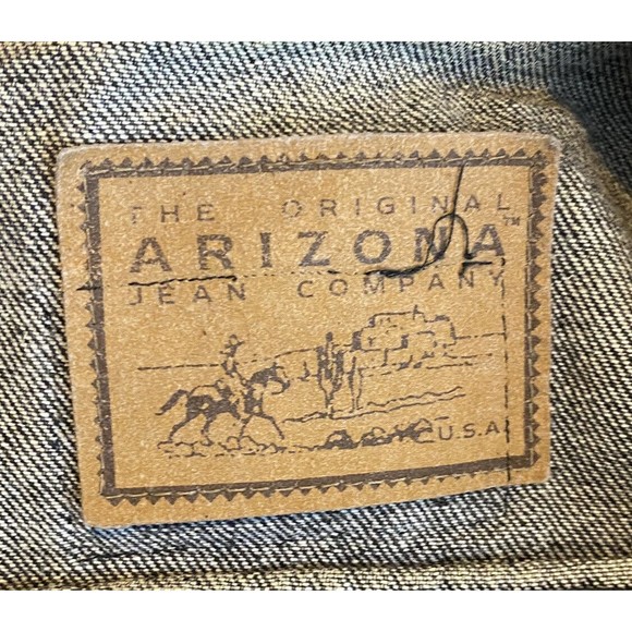 Lip Service Coffin Patch on Vtg Arizona Jean Co Jacket Sz L - Picture 10 of 10